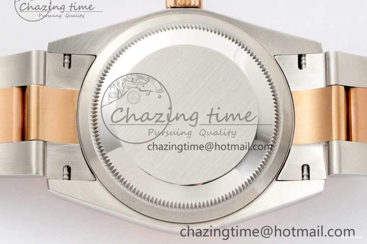 MiroTime 0508 Seasonal DateJust 36mm SS RG DIWF 1:1 Best Edition 904L Steel White Stick Dial on Jubilee Oyster SA 2306
